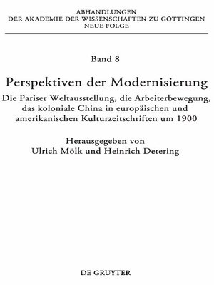 cover image of Perspektiven der Modernisierung